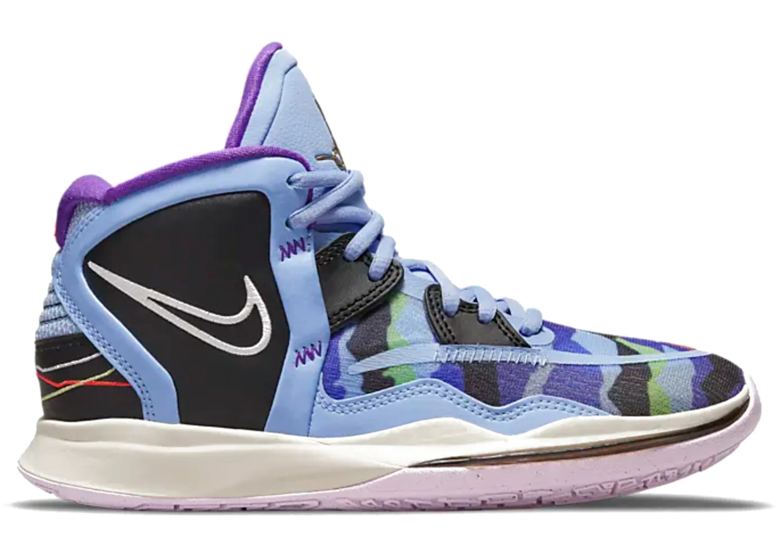 

Nike Kyrie Infinity 8 GS Алюминиевый синий многоцветный камуфляж DD0334-400 6,5 лет = 8 женщин, Multicolor, Nike Kyrie Infinity
