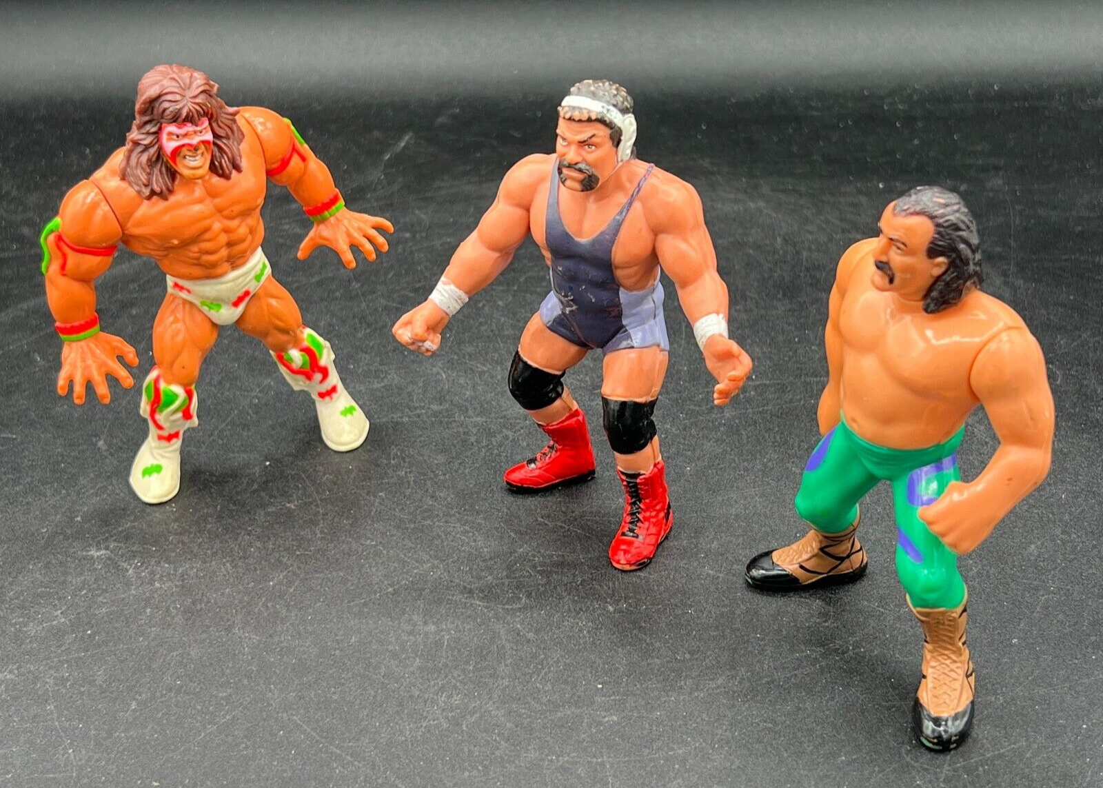 Lot of 3 WWF VINTAGE HASBRO ACTION FIGURE WWE Ultimate Lot of 3 WWF VINTAGE HASBRO ACTION FIGURE WWE Ultimate