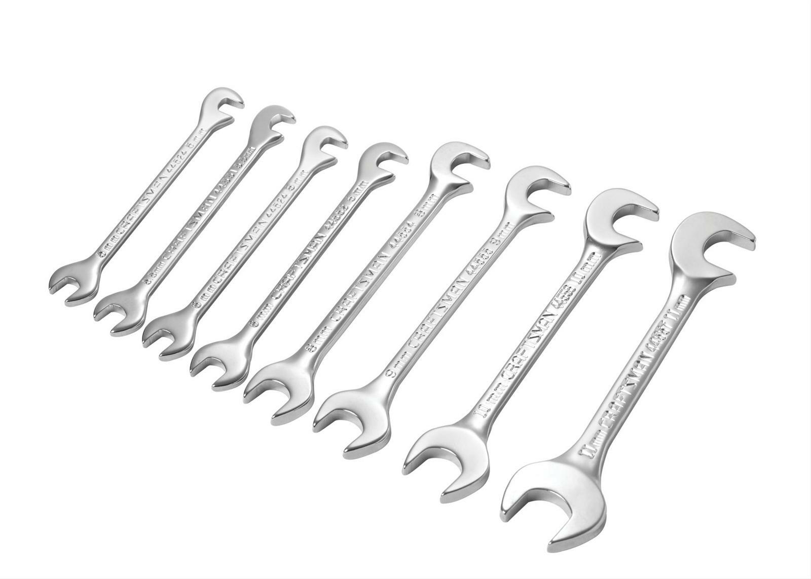 Craftsman 94308 Metric 8 Pc. Midget Open End Ignition Wrench Set