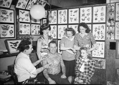 Vintage Tattoo Photograph Bert Grimm Giclee Print