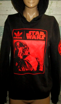 ADIDAS Originals Star Wars Darth Vader Hoodie Sweatshirt Black Red size XS