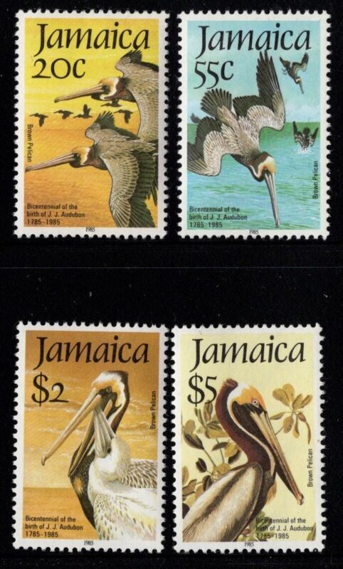 JAMAICA  #595-598  MINT NH