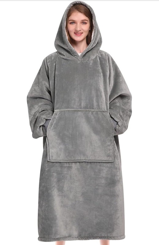 Wearable Blanket Sweatshirt Gifts for Women and Men, Sherpa Wearable