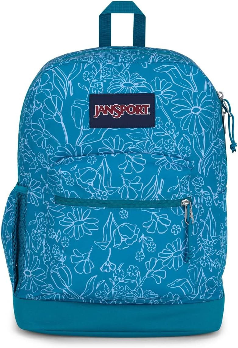 JanSport Delightful Daisies Green Cross Town Plus Laptop