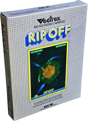 Vectrex: Rip Off Cartridge, Vintage 1982 Collectible, New! Mint in Box! MIB!!