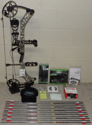 NEW LH Custom Loaded Mathews Phase 4/33 Bow Package- Granite/Black - Many DL/DW