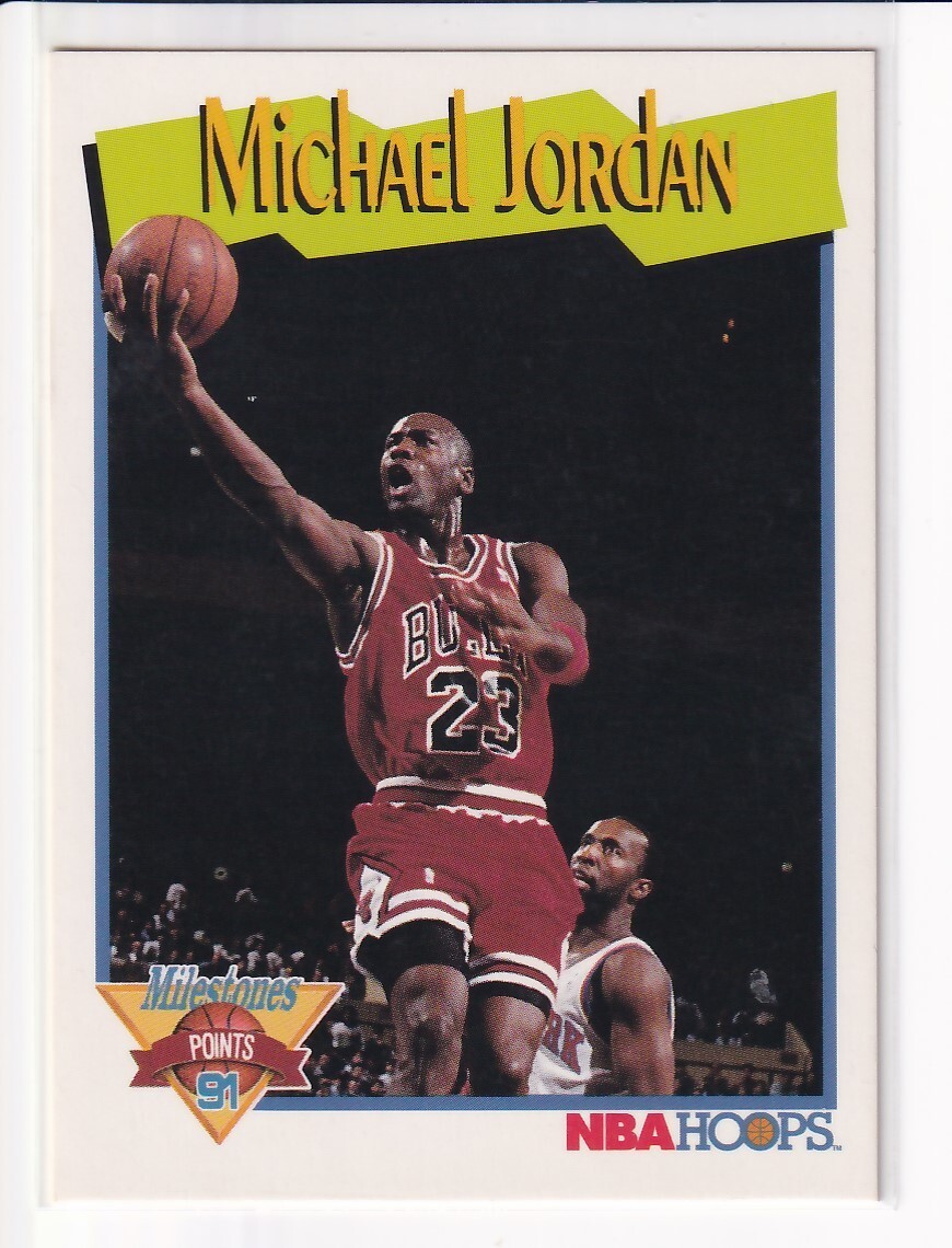 Michael Jordan 1991 NBA Hoops Milestone Basketball Card