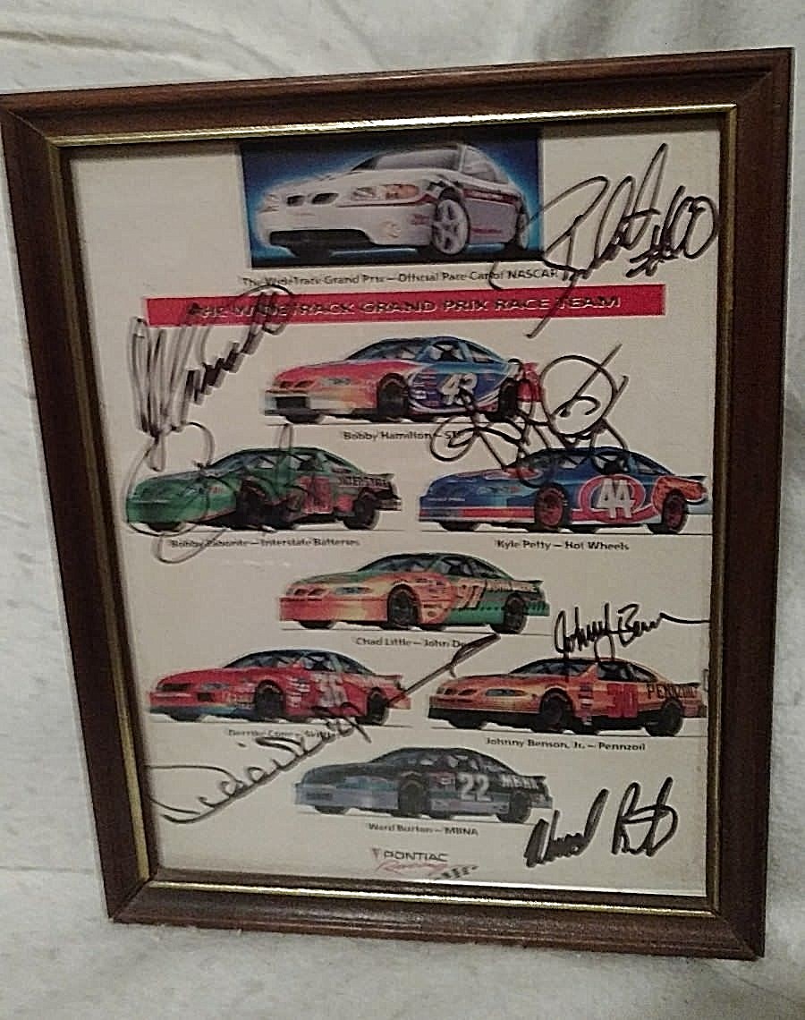 WIDETRACK GRAND PRIX-OFFICIAL PACE CAR of NASCAR-VINTAGE Racing w/Autographs