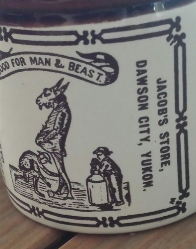 Antique Mug Ye Olde Canadian Crock  celebrated Dawson City Yukon 1930s