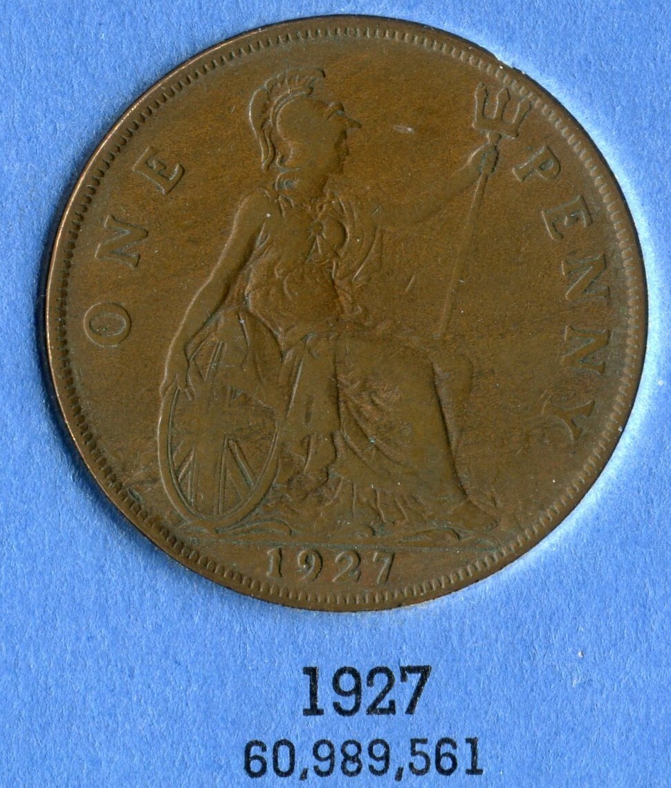 Foreign Coin - Great Britain - One Penny 1927 | eBay