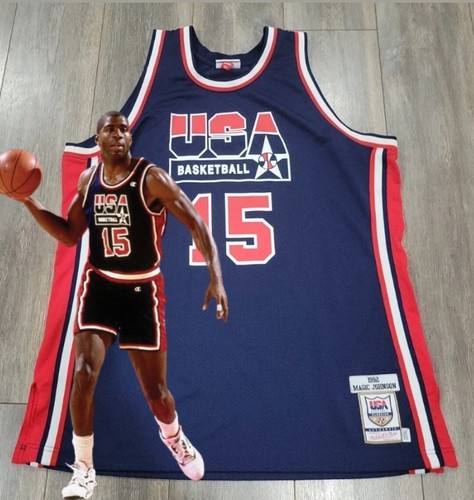 AUTHENTIC VINTAGE MAGIC JOHNSON TEAM USA DREAM TEAM JERSEY