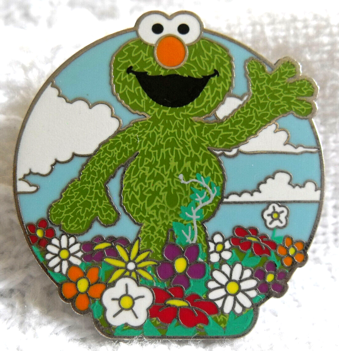 Sea World Busch Gardens Pin Sesame Street Garden Flowers