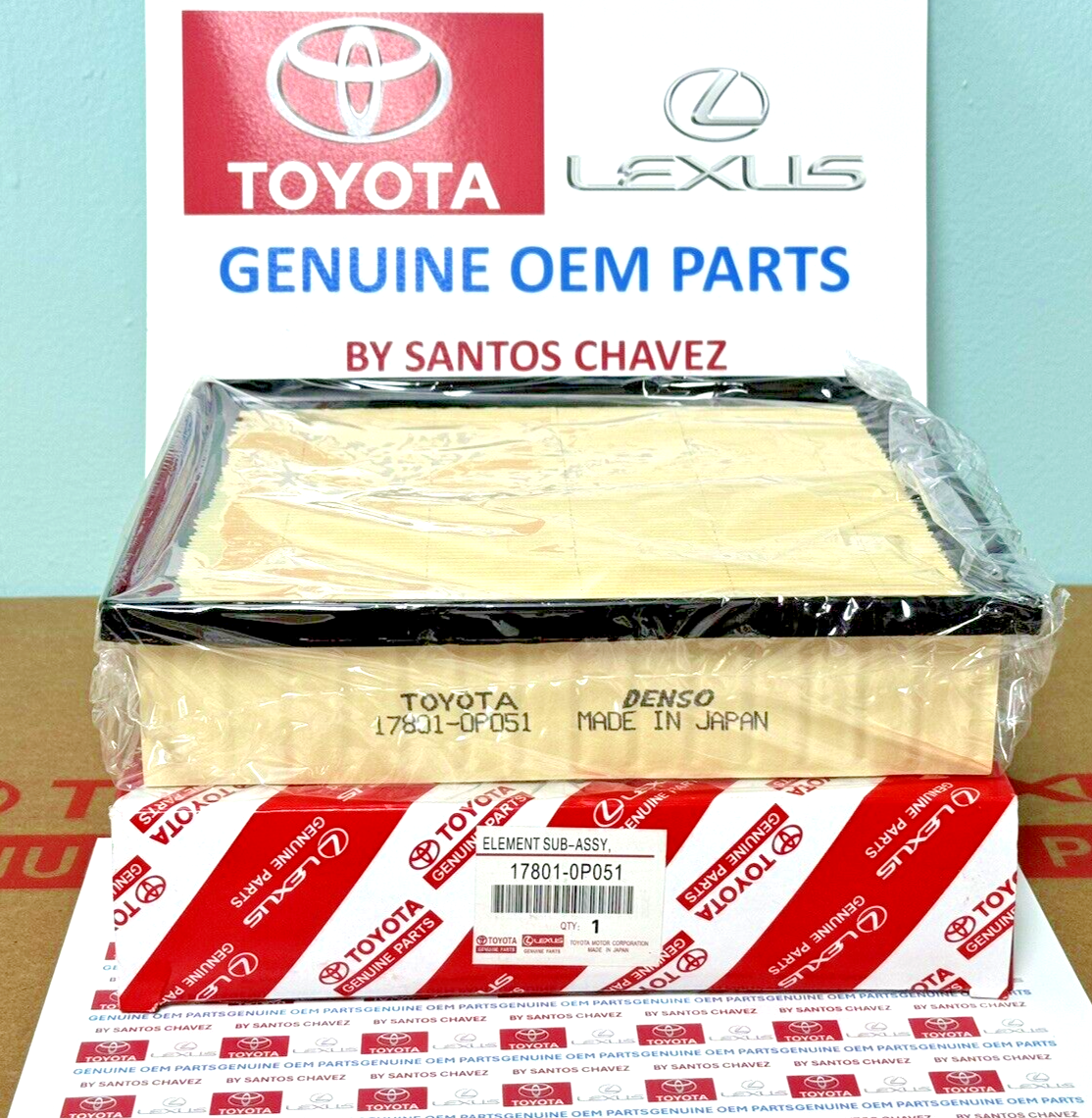 2011-2020 Toyota Air Filter GENUINE OEM PART 17801-YZZ11