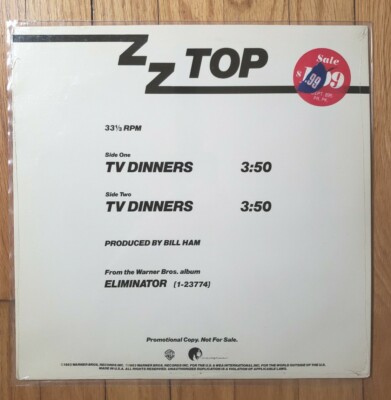 ZZ Top - TV Dinners VINYL Promo ** 12'' 1983 Original Warner Bros Still Sealed!!