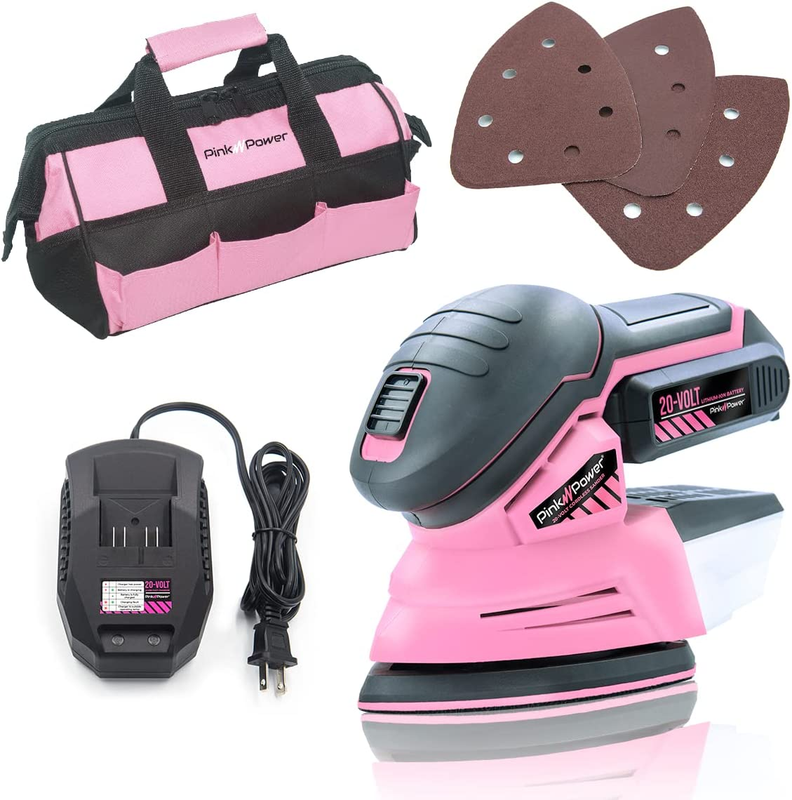 Detail Sander for Woodworking 20V Cordless Electric Hand Sander for Wood Furnitu