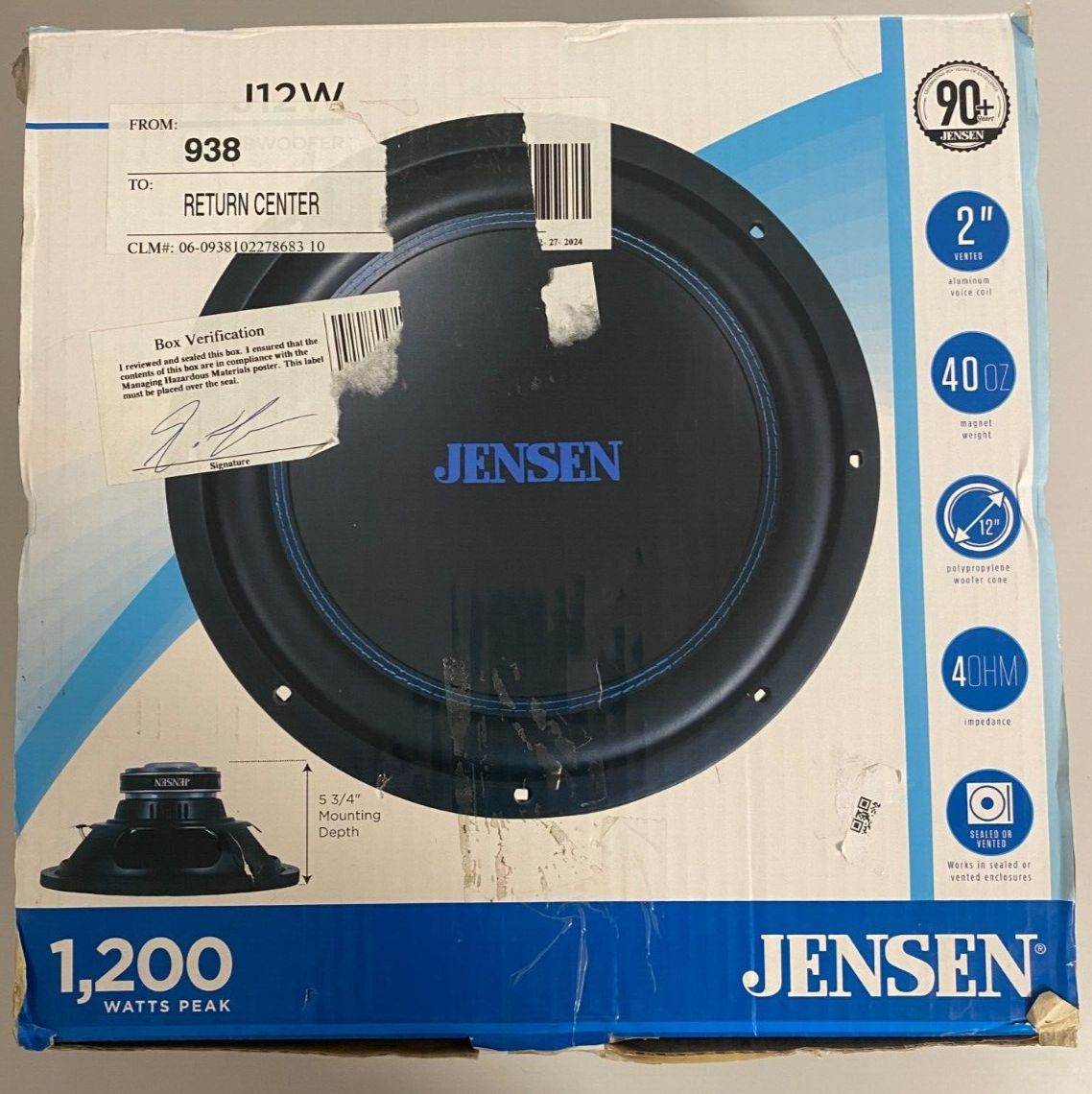 JENSEN J12W 12