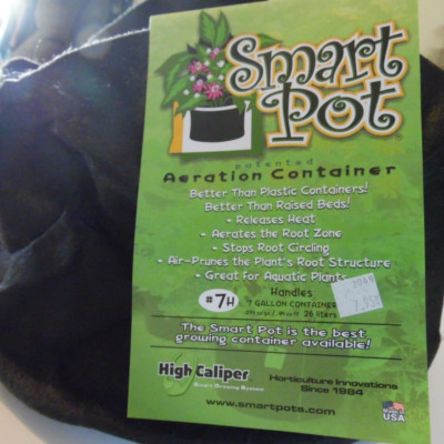 Smart Pot 7 Gallon Aeration Container/ Plant Grow Pot/Bag with Handles