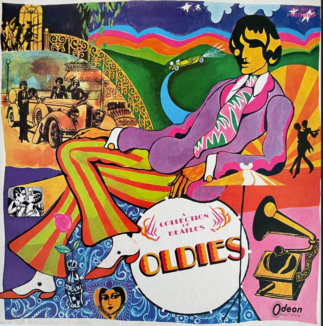 洋楽 OLDIES / THE BEATLES (Odeon OP-8016) BEATLES A COLLECTION OF OLDIES ODEON OP8016 JAPAN OBI RED