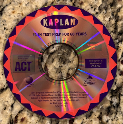 1997 kaplan sat psat act test prep Windows 95 