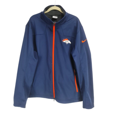 NIKE NFL ONFIELD Full Zip Windbreaker Jacket Men Size XXL Horse Embordered