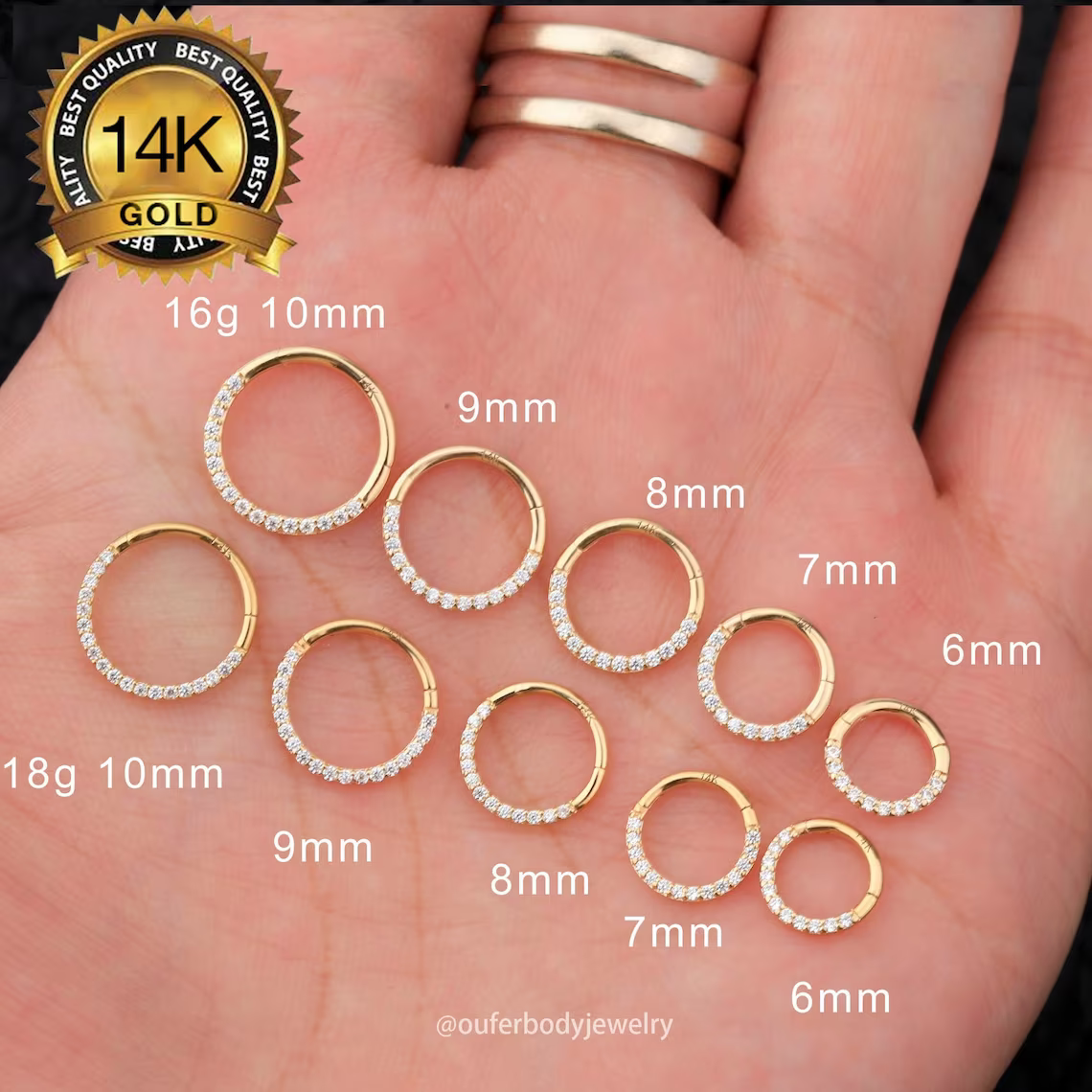 Jewelry Jump Rings for Jewelry Making Supplies and Necklace Repair with Jump Ring Pliers and Open Jump Ring, Adult Unisex, Size: One size, Gold