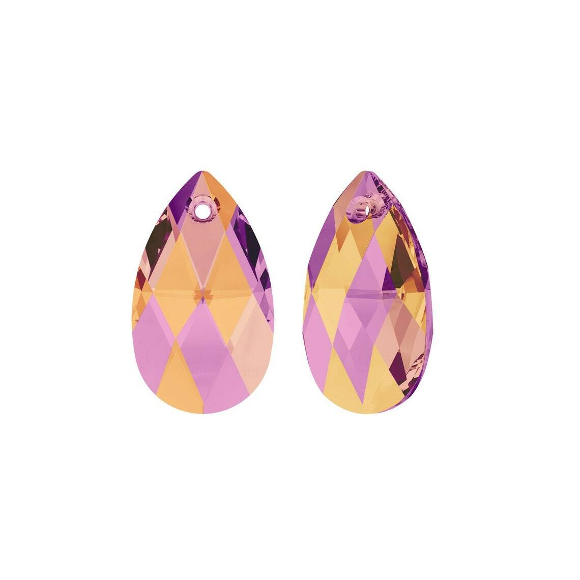 スワロフスキー　6106  28mm  ライラックシャドー Pear shaped pendant 6106 Swarovski® astral pink (api) 28mm