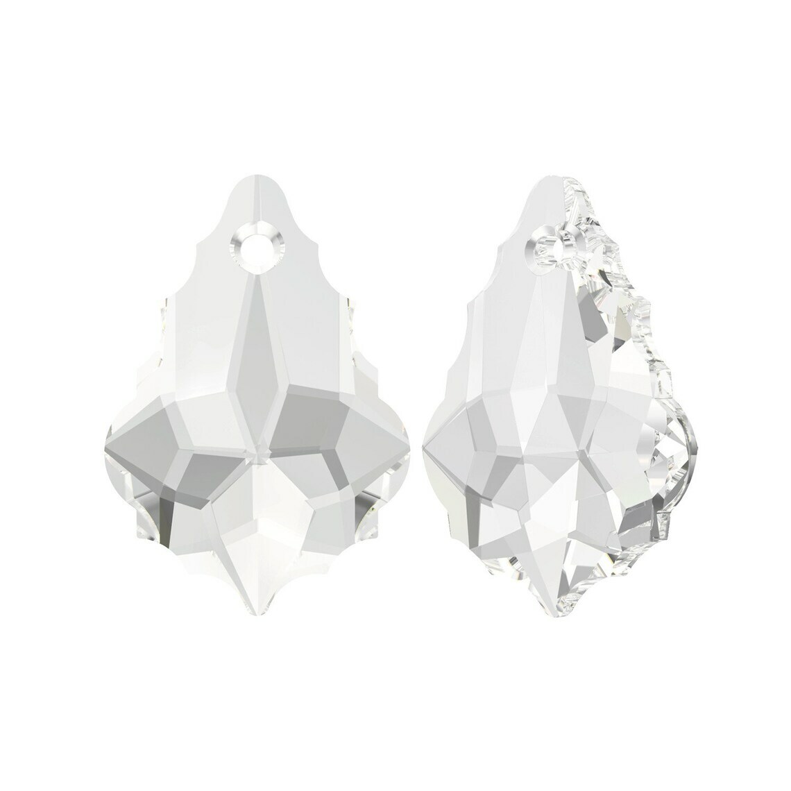 Flat Baroque pendant 6091 Swarovski® Crystal (001) 38mm | eBay