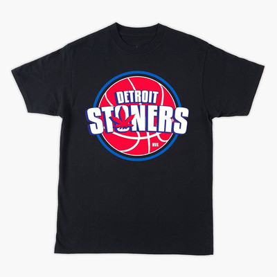 MVK: Pistons Detroit Stoner T-shirt Size S-5XL ,Black, Gift For Fan