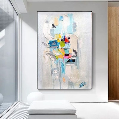 Thick strokes Oil Painting Canvas Premium Quality Wall Art Print No Framed