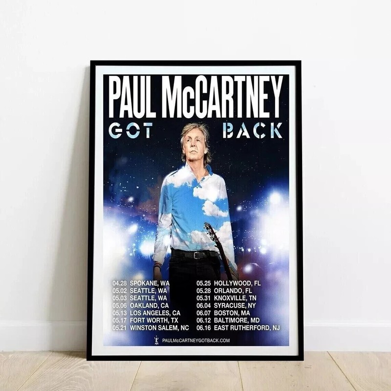 Paul McCartney Got Back Tour 2022 Home Decor Poster -