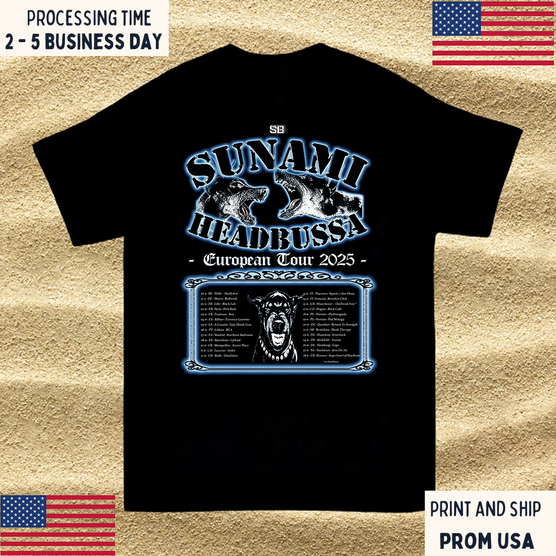 Suchmos Tシャツ　The Blow Your Mind 2025 The Blow Your Mind 2025 TEE Black | Suchmos（Suchmos