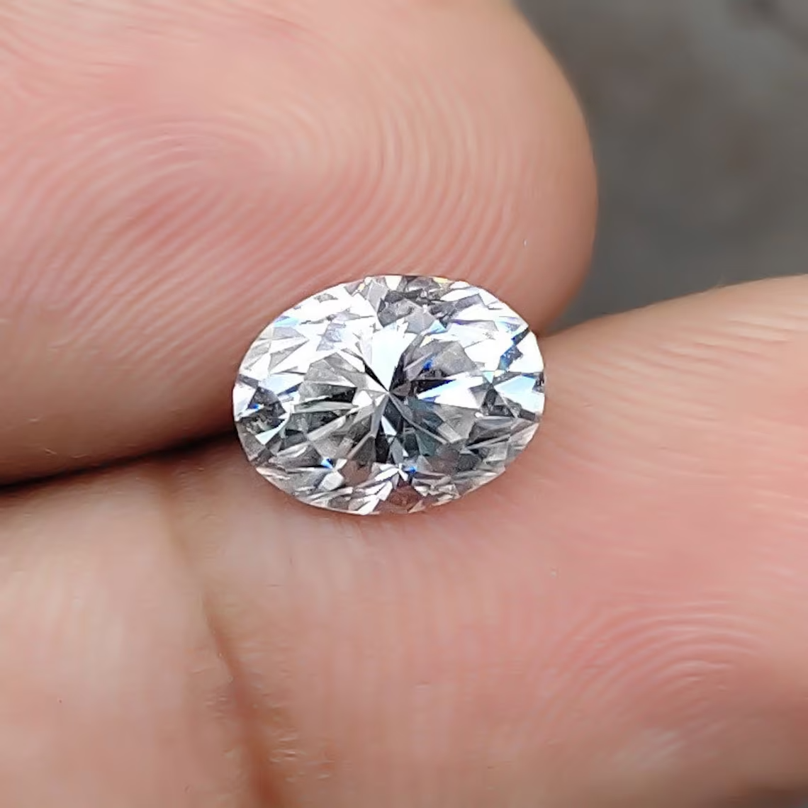 Fiery GRA Certified Loose Moissanite Oval Cut Shape Stones D VVS1 All Sizes