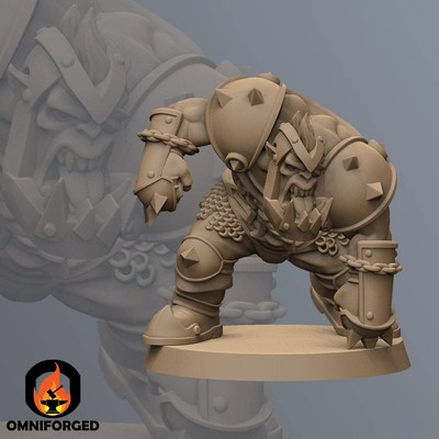 Orc Pirate Blocker | Team Baorcudas | Fantasy Football | Punga Miniatures | 3D 