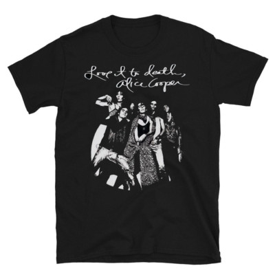 Alice Cooper Love It To Cotton Black Unisex Shirt