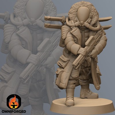 Roadseter Ronin Cyberpunk Gaming Figure | Unit9 | High Resolution 3D Printed | 