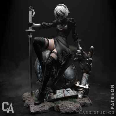 2B 1/6 Scale Unpainted CA3D Studios - Full Figure GK