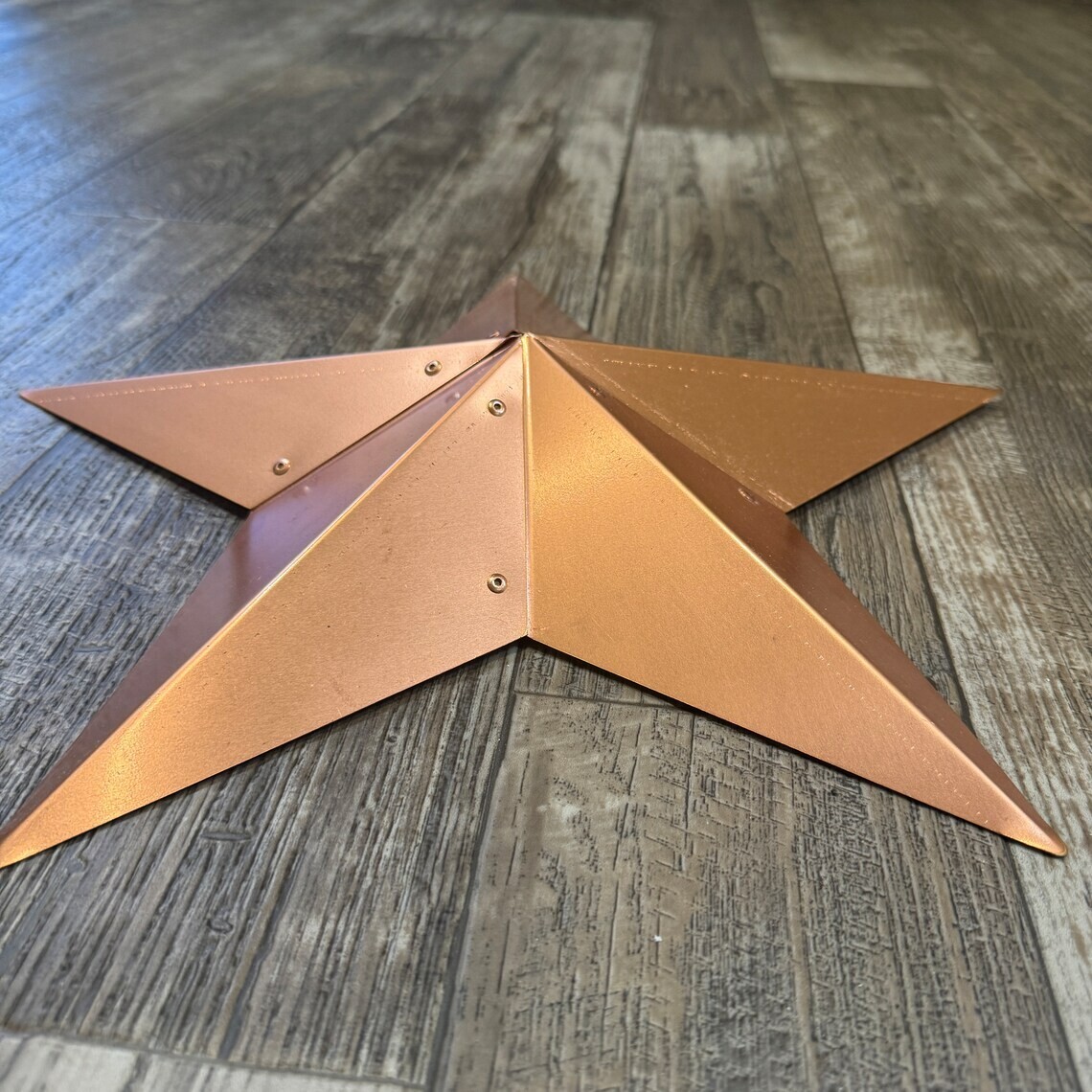 Rustic Copper Star For Wall Decor | Antique Painted Patina Finish Barn Stars