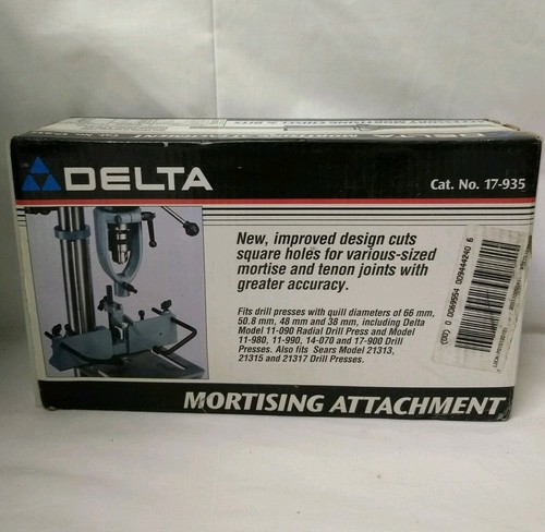 Delta Mortising Attachment 17-935 Drill Press New In Box