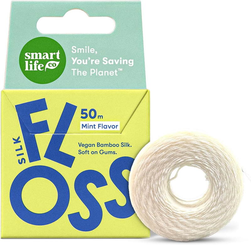 Vegan Bamboo Silk Floss - Pure Plastic Free Woven Dental Floss Thread | Zero Was