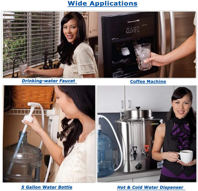 Bottle Water Dispenser Pump System Refrigerator Ice Maker RV 110V Dual Inlet 5G