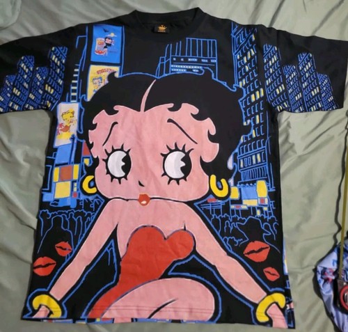 BETTY BOOP オーバーオール Vtg 90's Betty Boop Men's Large T Shirt Overalls Big Print | eBay