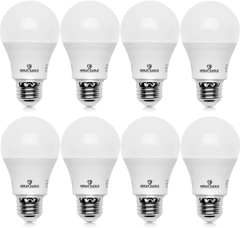 60-Watt Equivalent A19 Non-Dimmable Led Light Bulb Daylight (8-Pack) ‎120 Volts