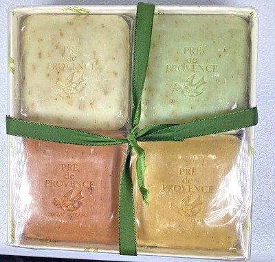 Pre de Provence Soap France 4.4 Oz  Lot of 4 Mint Chamomile Eucalyptus St John
