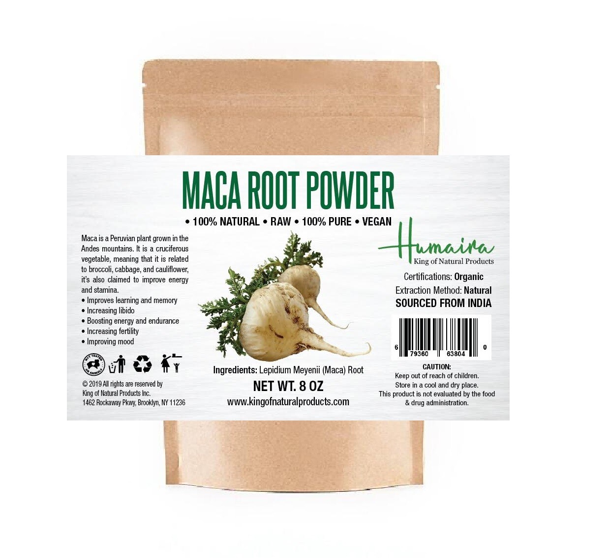 100% Natural. Raw. 100% Pure. Vegan Herbs and Spices. Size 8 oz (free Shipping) 