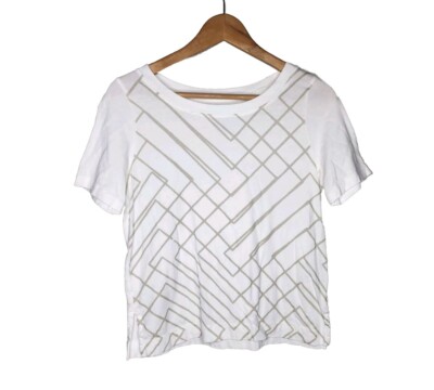 Uniqlo SPRZ NY François Morellet Graphic Tee in White and Gray Size XS