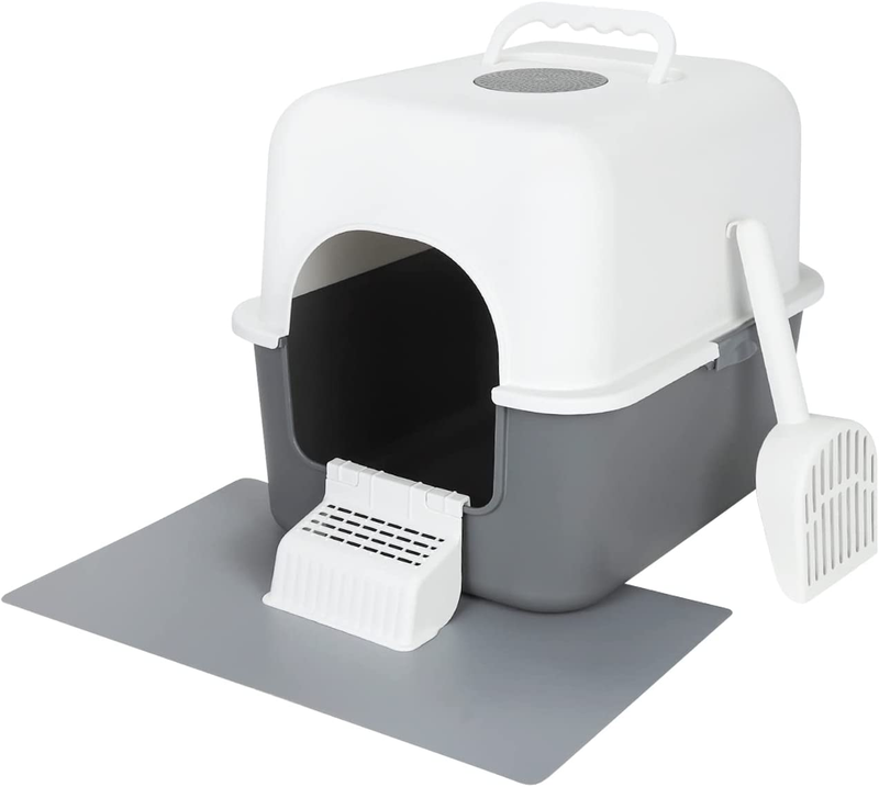 With Pedal, Fully Enclosed Leak-proof Urine Litter Box For S