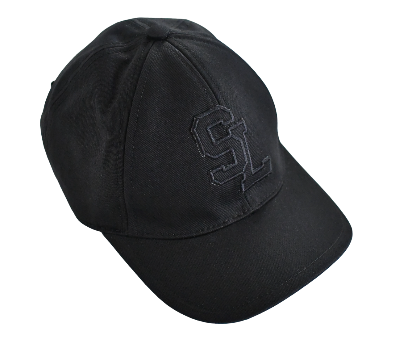 🆕️NEW Authentic SAINT LAURENT SL LOGO Black COTTON