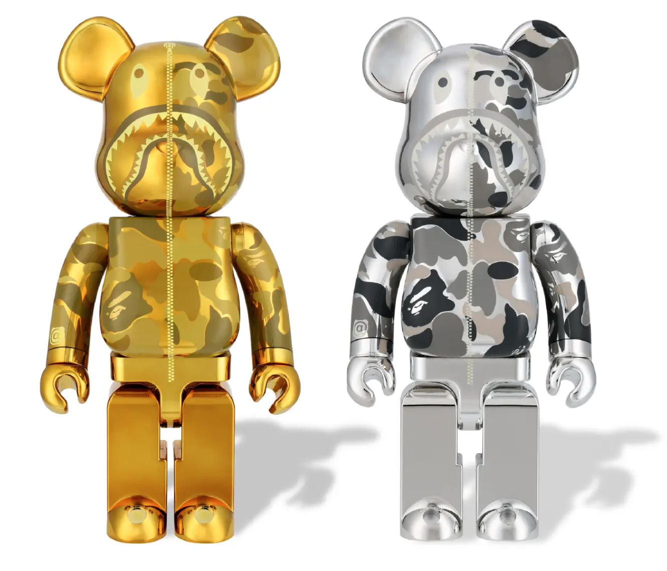 BE@RBRICK ABC CAMO SHARK SILVER