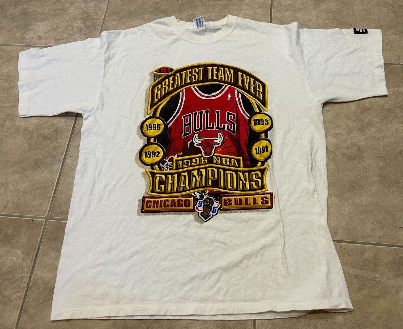 Vintage 1996 Chicago Bulls 'NBA Champions' T-Shirt – Sabbaticalvintage