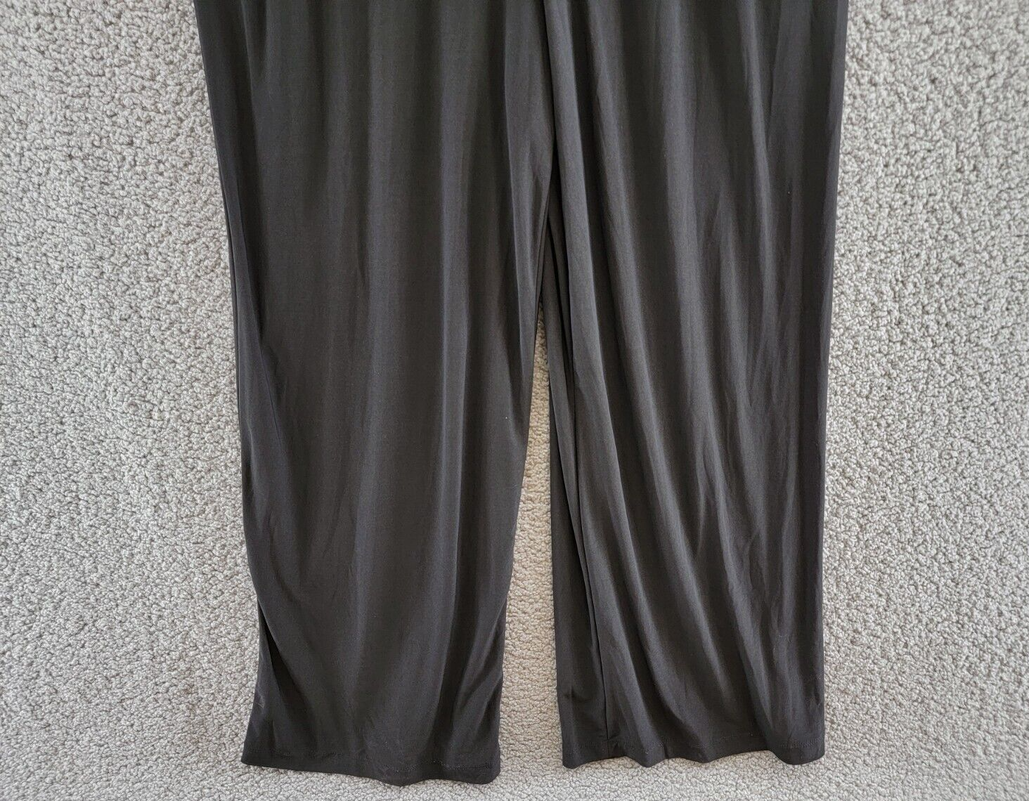 Jessica Howard Carlyle Metallic Mock Neck Jumpsuit Womens 12 Black/Gold Back Zip - Picture 4 of 19